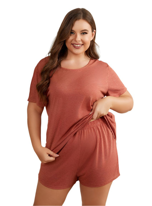 Plus Size Two-Piece Loungewear Set - Whimsical Appalachian Boutique