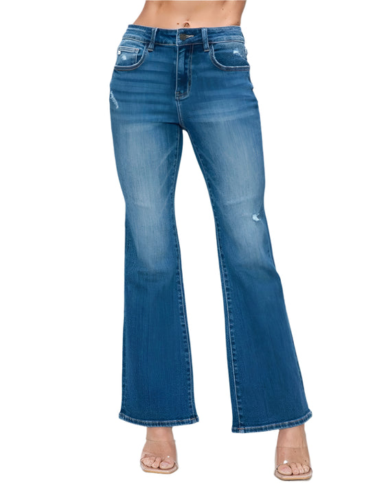 Bytos | High Rise Bootcut Jeans with Pockets