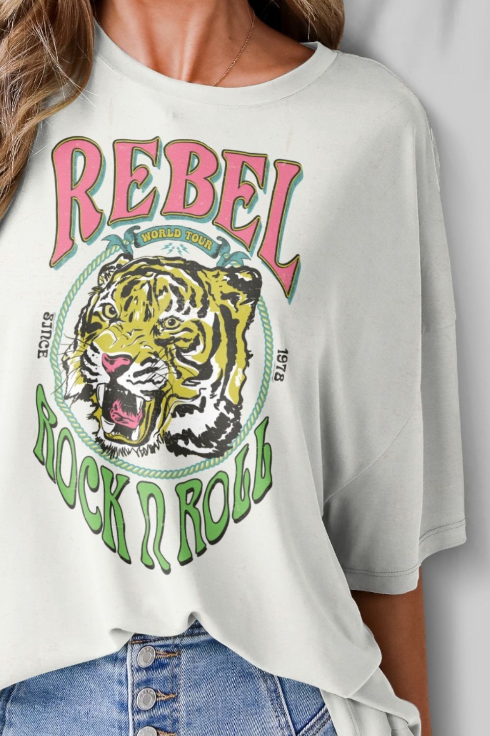 Rebel Rock 'N Roll Tee with 1978 Tour Design