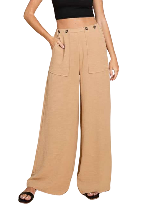 Culture Code High Waist Wide Leg Cargo Pants - Whimsical Appalachian Boutique