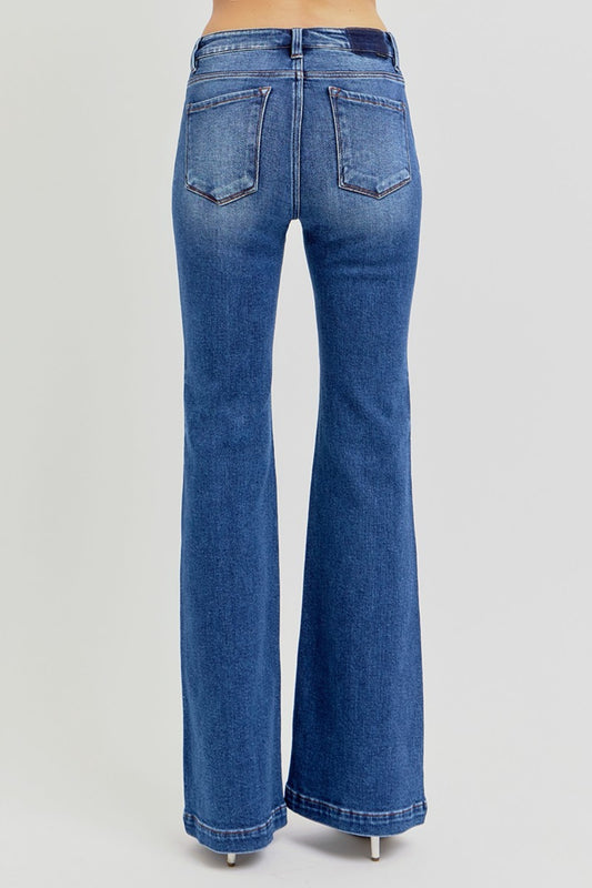 RISEN Jeans | Low Rise Flare Leg