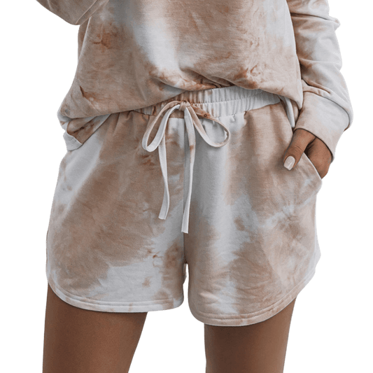 Tie-Dye Drawstring Shorts with Pockets - Whimsical Appalachian Boutique