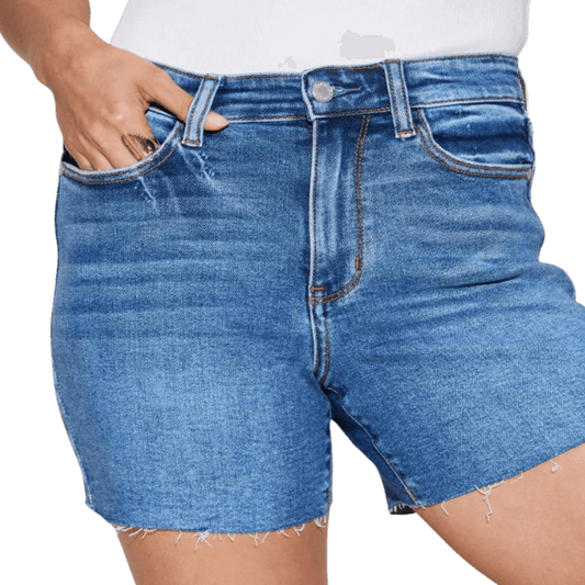Judy Blue High Waist Slim Denim Shorts - Whimsical Appalachian Boutique
