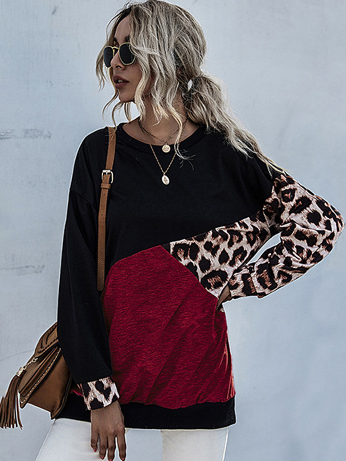 fashion-forward and trendy leopard hoodie