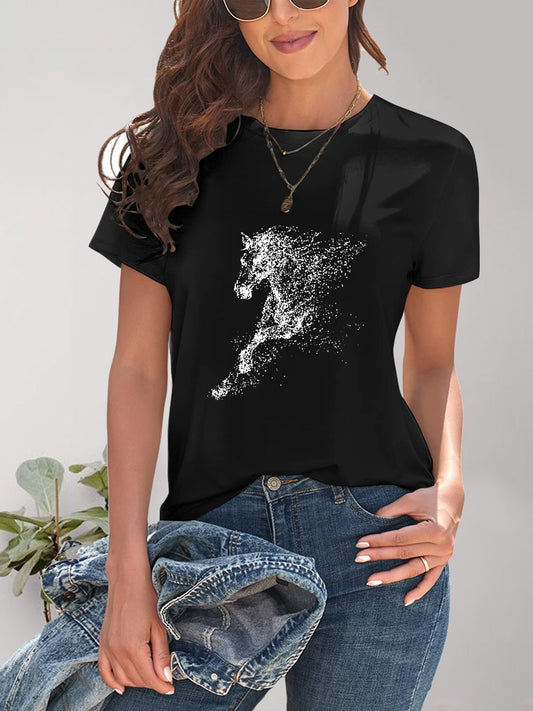 Galloping Horse Graphic Tee - Whimsical Appalachian Boutique