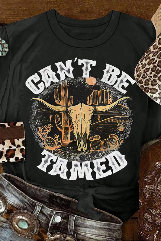Can't Be Tamed Western Graphic T-Shirt - Whimsical Appalachian Boutique