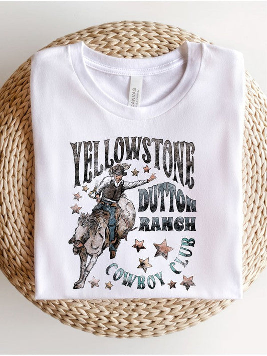 Yellowstone Dutton Ranch Cowboy Club Graphic T-Shirt - Whimsical Appalachian Boutique