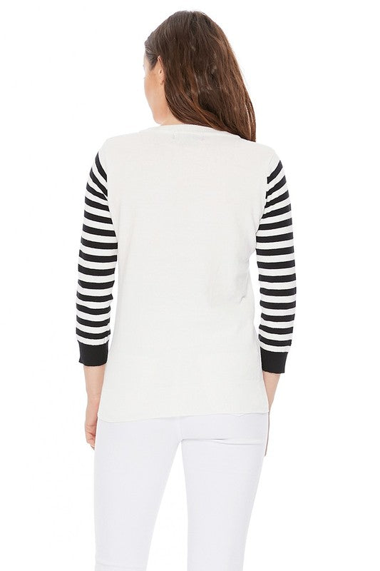 Soft cotton pullover featuring an adorable cat in cup design, ideal for casual wear.