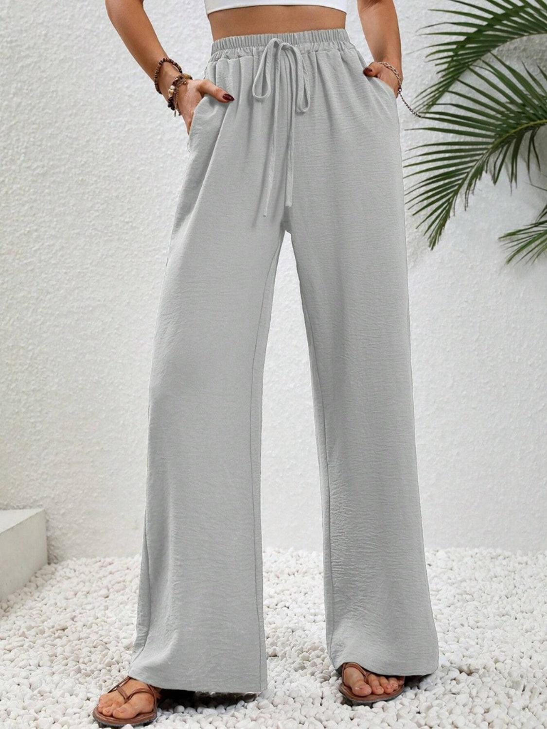 Discover chic comfort with our Wide Leg Drawstring Pants—perfect for any occasion, available in 9 colors. Elevate your wardrobe today!