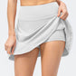 Shop the stylish High Waist Active Skirt with built-in shorts for comfort & elegance during your workouts or casual wear.
