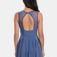 Trendy sleeveless swim dress in bold blue with a flattering fit