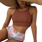 Tropical High Waisted Swimsuit with Flattering fit and vibrant print - available in multiple colors for stylish beach days