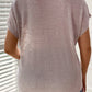 Lightweight pink plus size blouse featuring stylish shoulder buttons