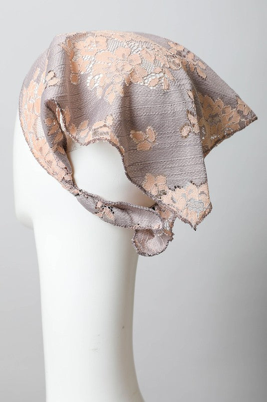 Bohemian Floral Lace Headscarf Available in 3 Colors