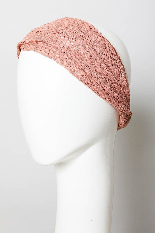 Bohemian style lace headwrap to accessorize your bohemian summer look!