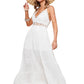 Lightweight white maxi dress perfect for summer occasions
