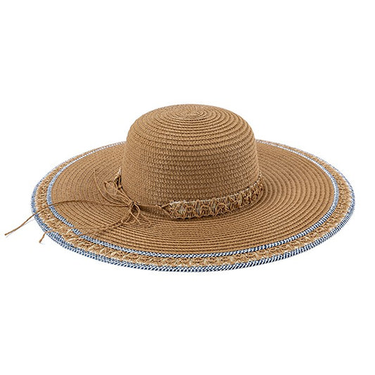 Floppy Boho Chic Straw Sun Hat