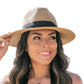 Classic Straw Panama Fedora Hat