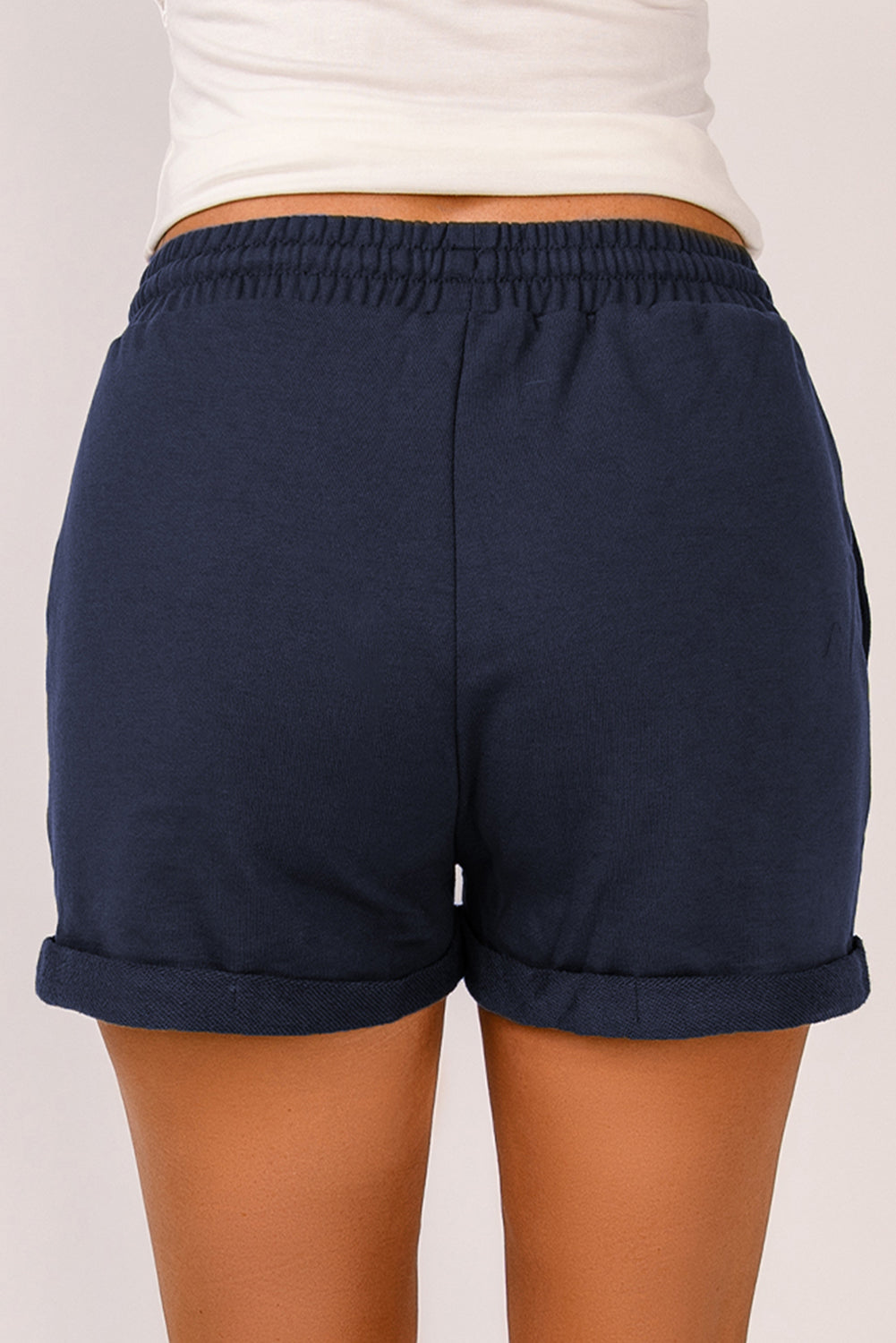 Shop the latest Drawstring Waist Cuffed Shorts for chic comfort. Perfect for casual outings or lazy days at home. Grab yours now!