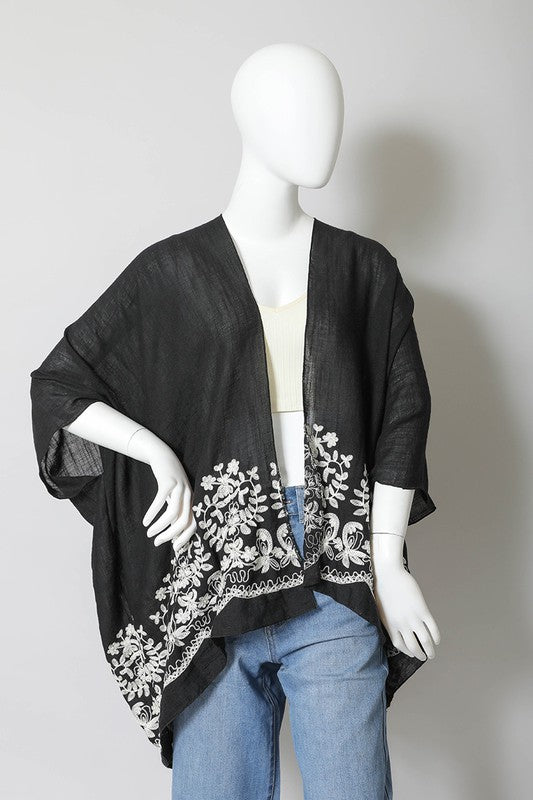 Boho Kimono for Women in Black