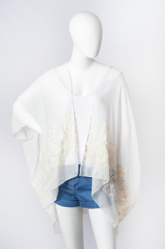 Sophisticated Kimono for Women in White