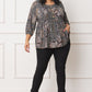 Stylish peasant blouse with paisley patchwork details