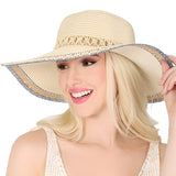 Floppy Boho Chic Straw Sun Hat