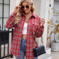 Mandy Plaid Button Up Long Sleeve Shirt