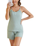 Ribbed Scoop Neck Top and Shorts Lounge Set - Whimsical Appalachian Boutique