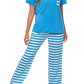 V-Neck Short Sleeve Striped Lounge Set - Whimsical Appalachian Boutique