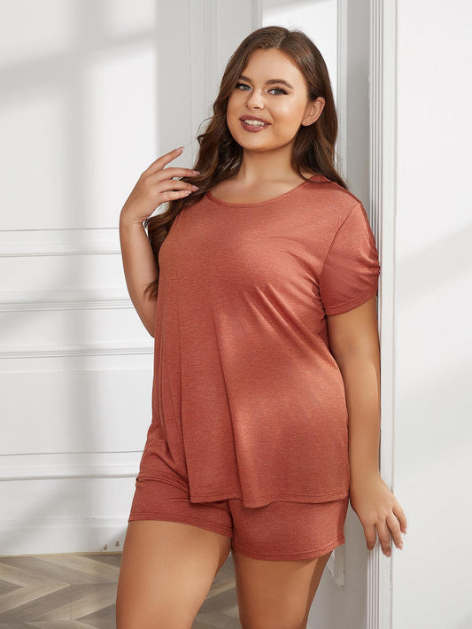 Plus Size Two-Piece Loungewear Set - Whimsical Appalachian Boutique