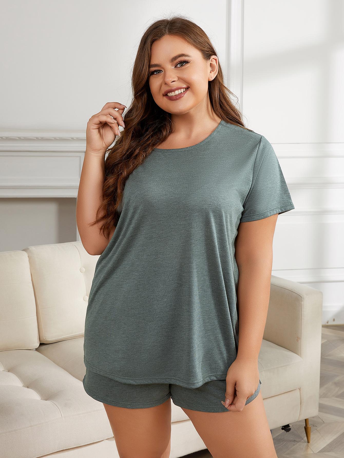 Plus Size Two-Piece Loungewear Set - Whimsical Appalachian Boutique