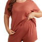 Plus Size Two-Piece Loungewear Set - Whimsical Appalachian Boutique