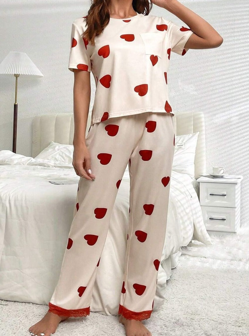 Pocketed Top and Drawstring Pants Lounge Set - Whimsical Appalachian Boutique