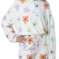 Printed Quarter Button Long Sleeve Pajama Set - Whimsical Appalachian Boutique