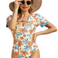 Dive into summer with our chic one-piece swimwear, boasting a floral print, flattering cutouts, and a comfy, stylish design