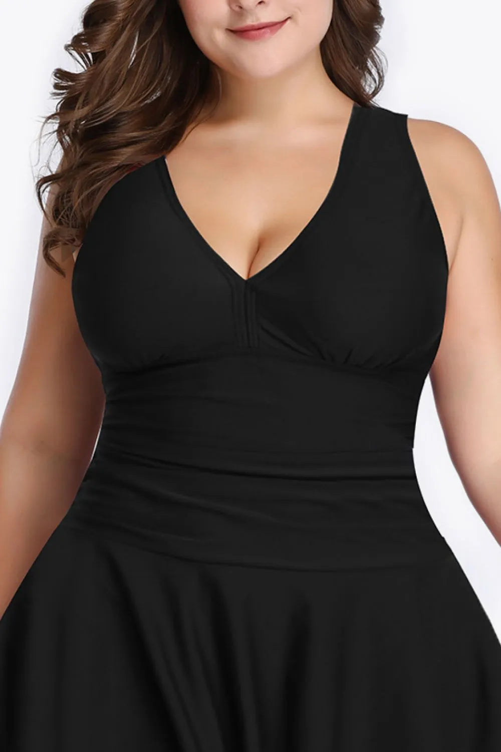 Dive into elegance with our Plus Size Swim Dress, offering chic comfort and flattering support for your beach days.