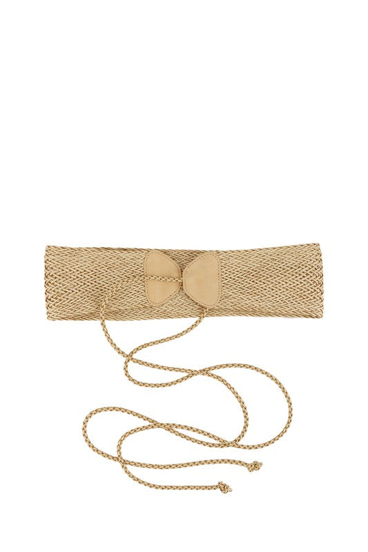 High-quality straw belt with comfortable elastic fit