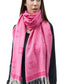 Double C Pattern Scarf with Fringe