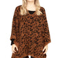 Cozy Leopard Print Poncho