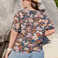 Comfortable and stylish floral blouse for plus size women