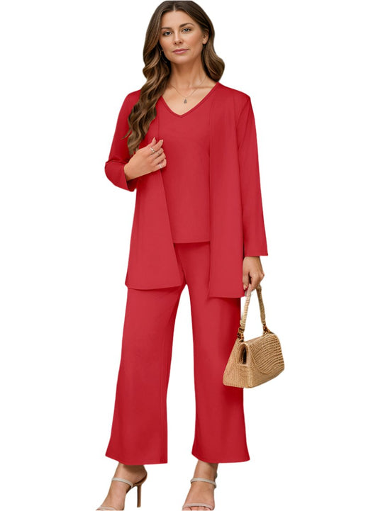 3 Piece Women's Pant Suit – Available in 4 Colors