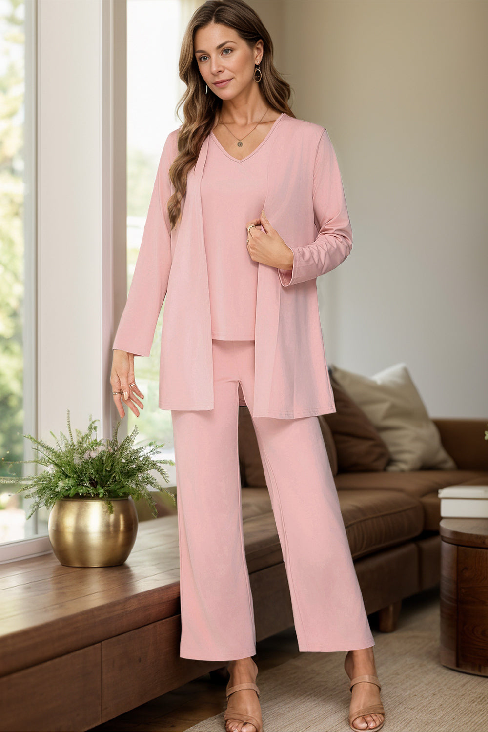 3 Piece Women's Pant Suit – Available in 4 Colors