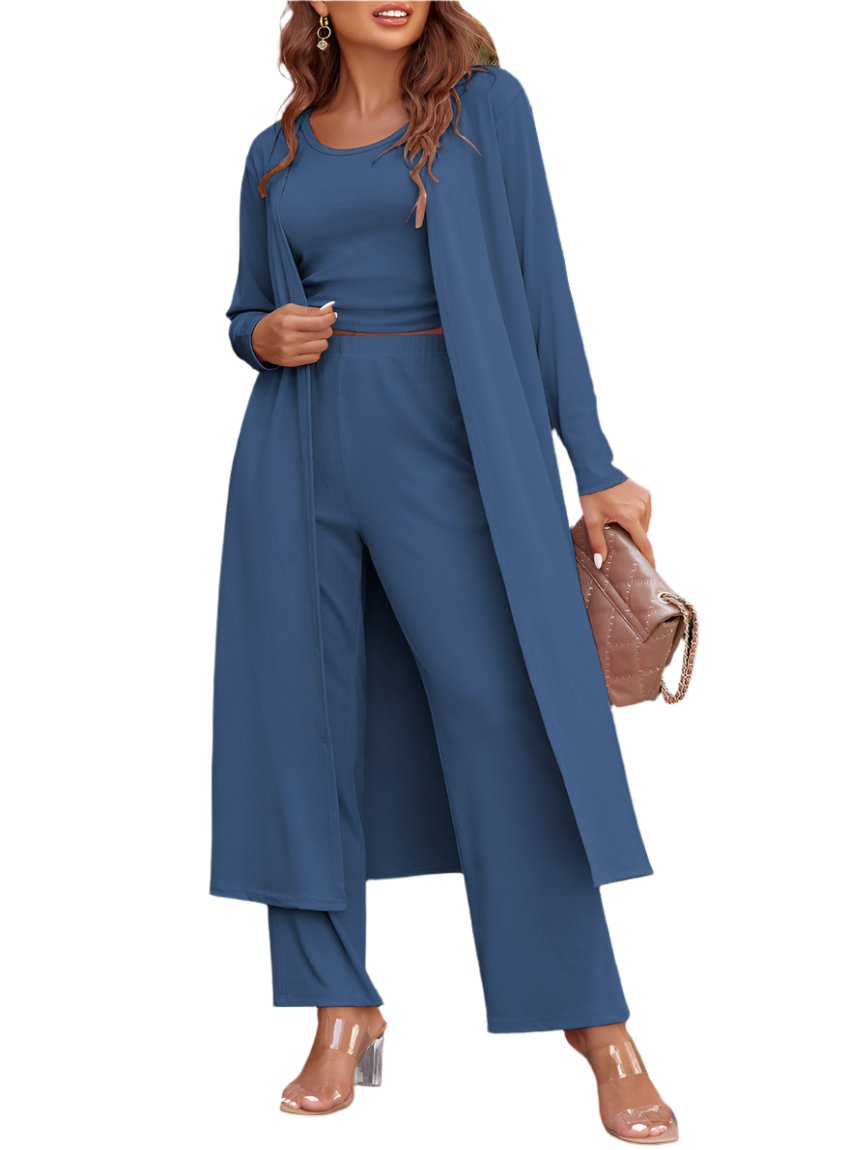 3 Piece Women's Pant Suit – 9 Colors Available