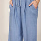 Straight Leg Drawstring Pants with Pockets