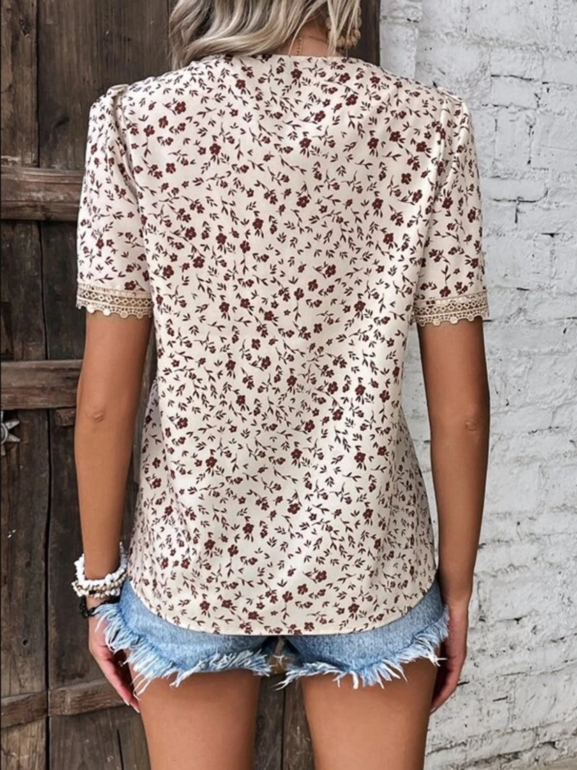 Elevate your style effortlessly with our Full Size Printed V-Neck Short Sleeve Blouse. Comfortable, elegant, and available in 4 stunning colors.
