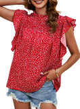 Chic Ruffled Floral Blouse in 5 colors, perfect for day-to-night style. Elevate your wardrobe with this versatile, feminine top.