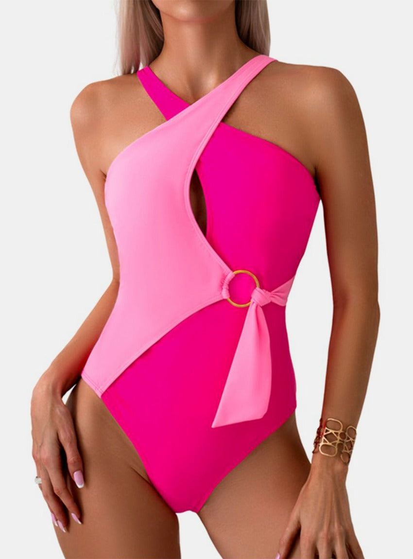 Discover elegance & comfort with our Cutout One-Piece Swimwear. Perfect for making a splash with bold colors and a flattering fit. Shop now!