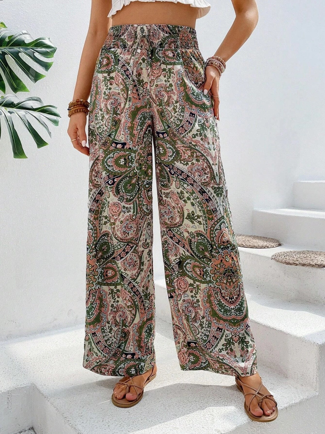Elevate your style with our Printed Wide Leg Pants. Comfort meets boho-chic in these versatile, eye-catching statement pieces. Shop now!