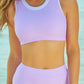 Get ready to shine with our contrast trim lilac swimwear - perfect blend of comfort, style, and durability for all your summer adventures
